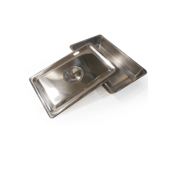 TRAY WITH COVER 12"X8"X2"