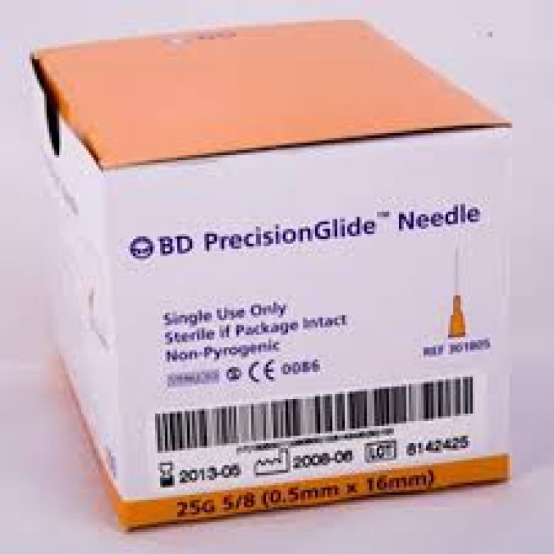 BD PRECISIONGLIDE NEEDLES 25G 100s ORANGE - Ihbhealthcare.com