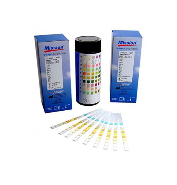 MISSION 10 PARAMETER URINALYSIS STRIPS 100s/BTL - Ihbhealthcare.com