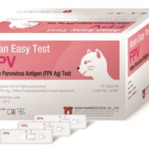 Alternative view of ASAN EASY FELINO PARVO VIRUS (FPV) AG TEST 10TESTS/BOX
