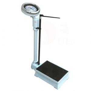 MECHANICAL WEIGHING SCALES WITH HEIGHT ROD RGZ-160 (BLACK ROD)