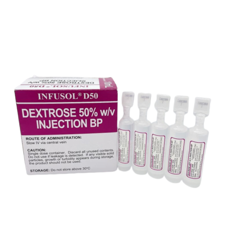 INFUSOL D50 DEXTROSE 50 INJECTION BP 10ML X 20s/BOX