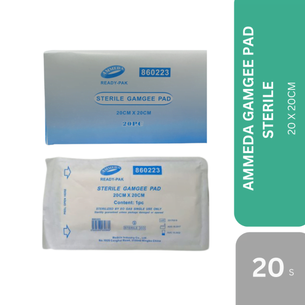 AMMEDA GAMGEE PAD STERILE 20's - Ihbhealthcare.com