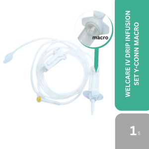 WELCARE IV DRIP INFUSION SET Y-CONN MACRO 1'S