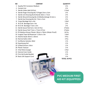 Alternative view of PVC MEDIUM FIRST AID KIT (EQUIPPED)