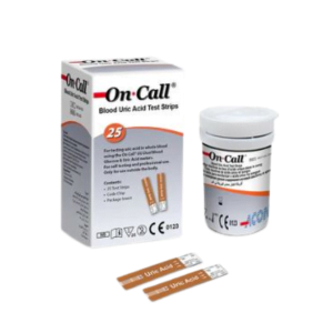 Alternative view of ON CALL BLOOD URIC ACID TEST STRIPS 25s/BOX