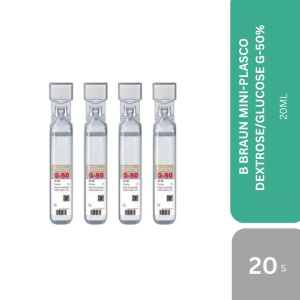 B BRAUN MINI-PLASCO DEXTROSE/GLUCOSE G-50% 20ML X 20s