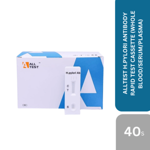 ALLTEST H.PYLORI ANTIBODY RAPID TEST CASSETTE (WHOLE BLOOD/SERUM/PLASMA) 40's
