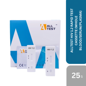 ALLTEST HIV 1.2 WHOLE BLOOD/SERUM/PLASMA CASSETTE TEST  25s/BOX