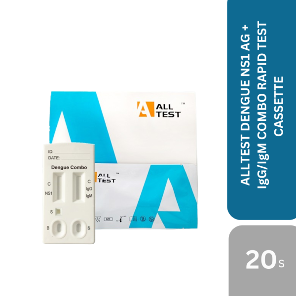 ALLTEST DENGUE NS1 AG + IgG/IgM COMBO RAPID TEST CASSETTE 20'S