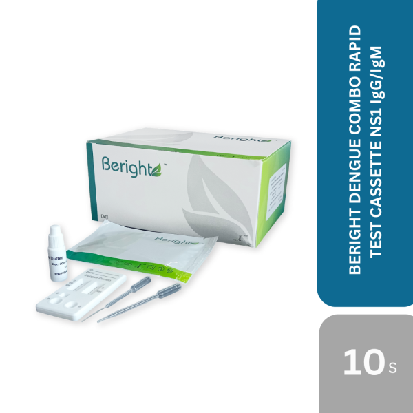 BERIGHT DENGUE COMBO RAPID TEST CASSETTE NS1 IgG/IgM 10s