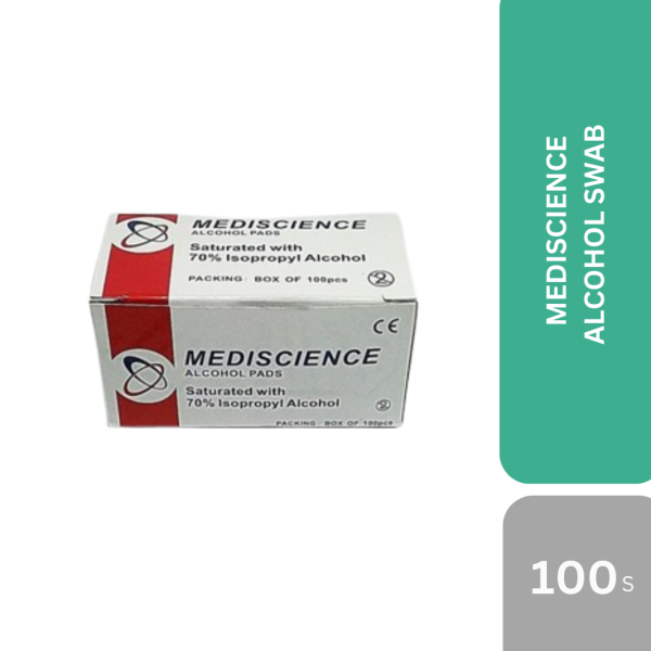 MEDISCIENCE ALCOHOL SWAB 100's/Box