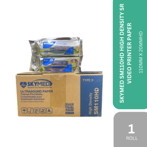 SKYMED SM110HD HIGH DENSITY SR VIDEO PRINTER PAPER 110MM X 20MMHD-1 ROLL