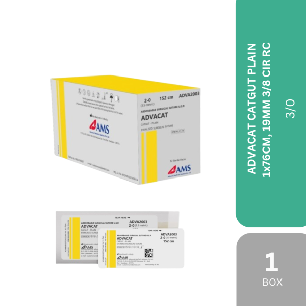ADVACAT CATGUT PLAIN 12s/BOX