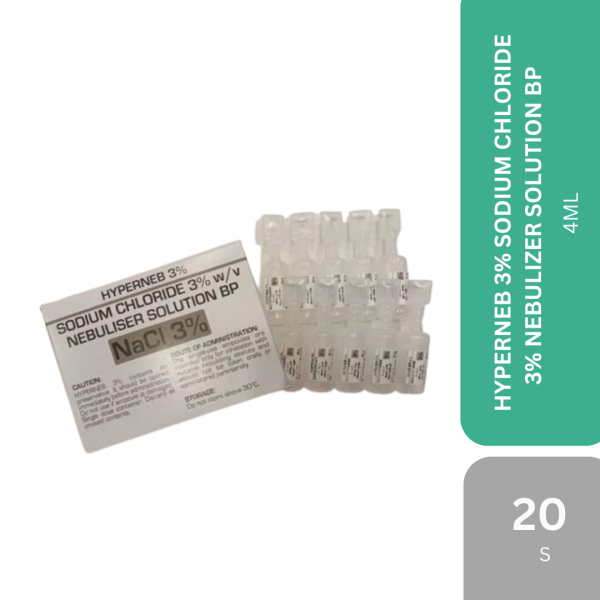 HYPERNEB 3% SODIUM CHLORIDE 3% NEBULIZER SOLUTION BP 4MLx20S/BOX