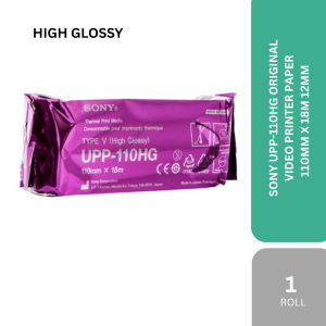 SONY UPP-110HG ORIGINAL  VIDEO PRINTER PAPER 110MM X 18M 12MM -1 ROLL