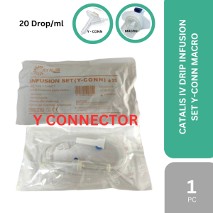 CATALIS IV DRIP INFUSION SET Y-CONN MACRO 1'S