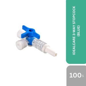 IDEALCARE 3-WAY STOPCOCK (BLUE) 100'S