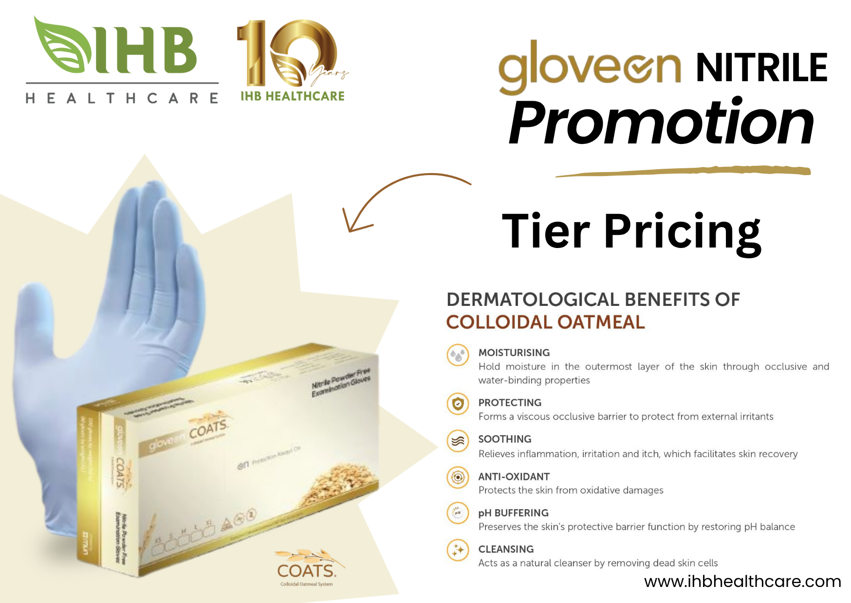 GLOVEON COATS NITRILE GLOVES 100s/BOX - Image 2