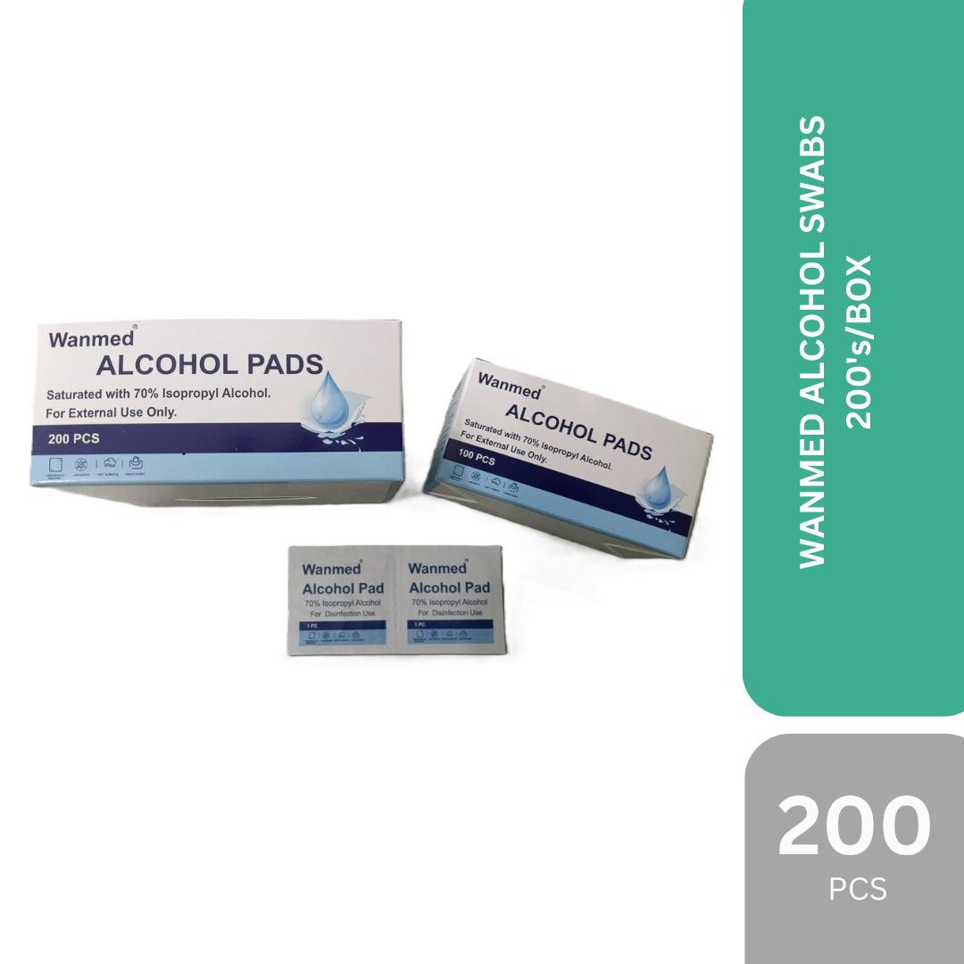 WANMED ALCOHOL SWABS 200's/BOX